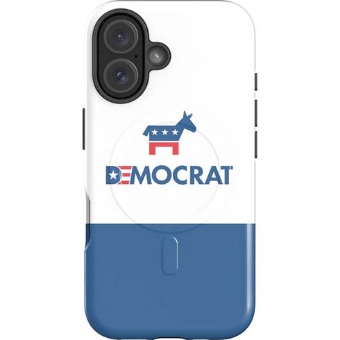 Democrat Blue And Red iPhone 16 Plus Magsafe Impact Case